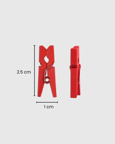 Paquete x 50 Mini Pinzas de Madera