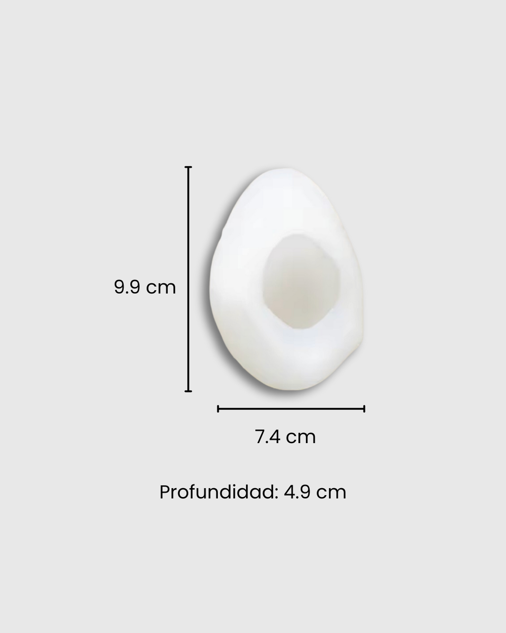 Molde de silicona en forma de aguacate