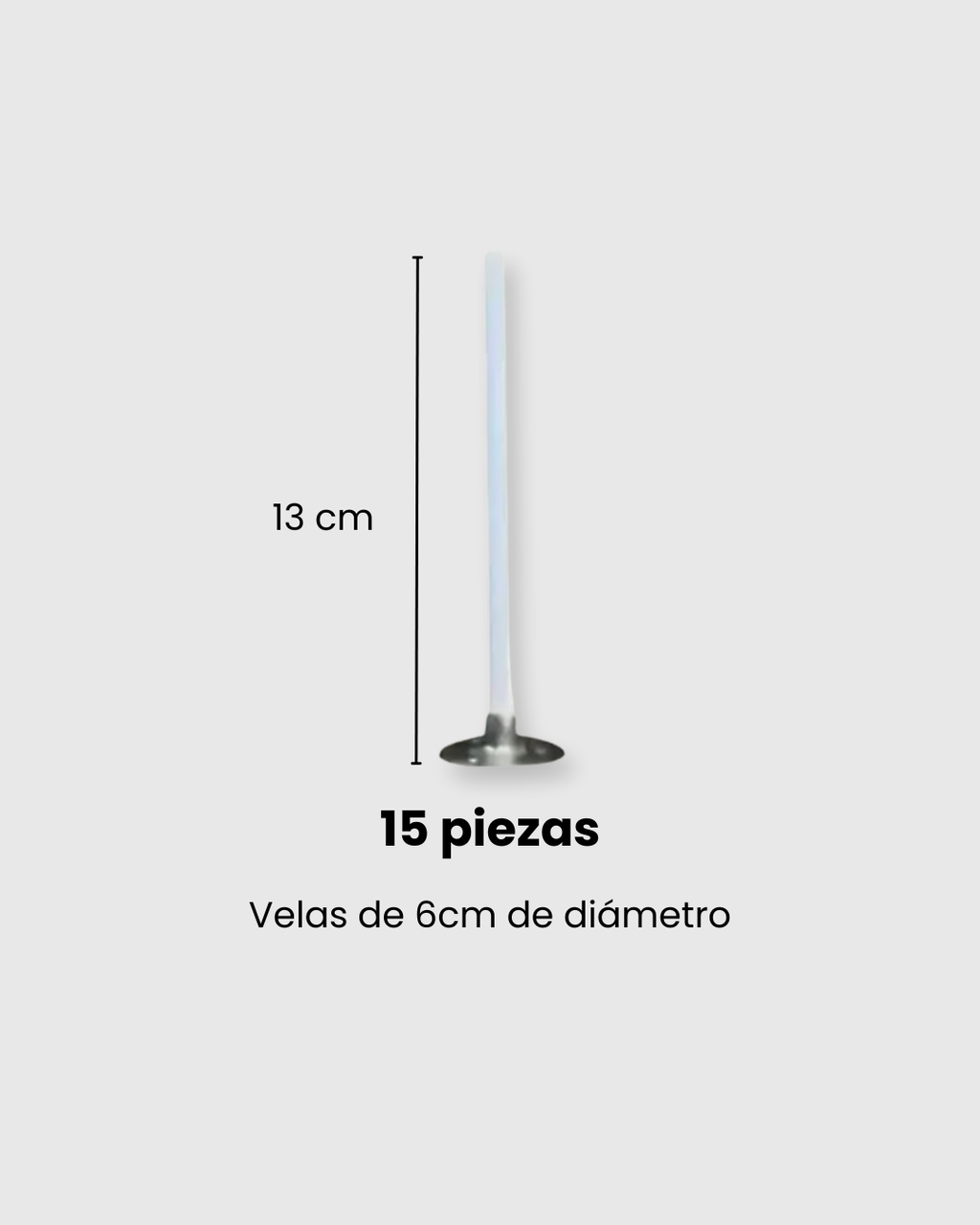 Set 15 pabilos importados para vela 6 cm