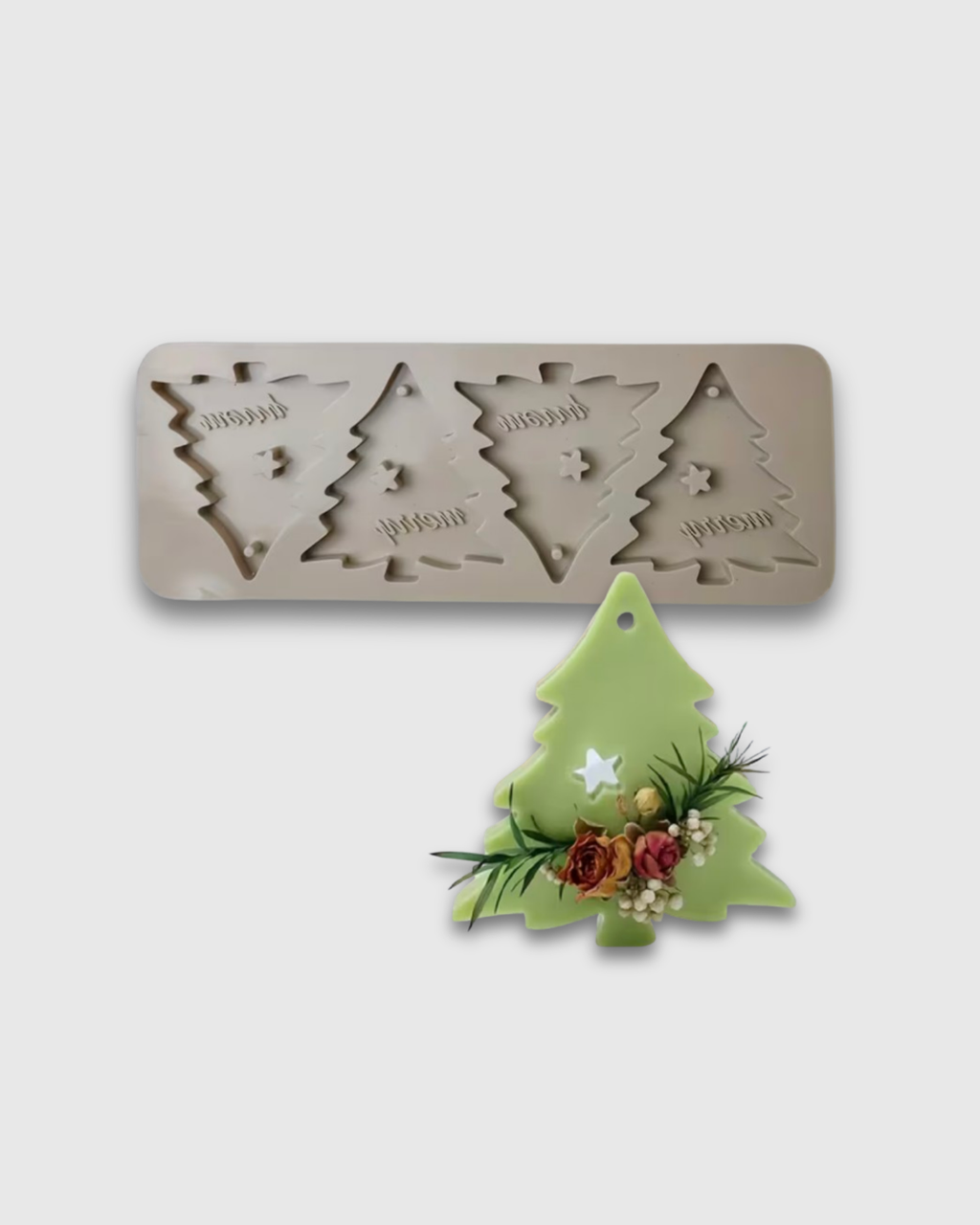 Molde de Silicona Árbol de Navidad x4