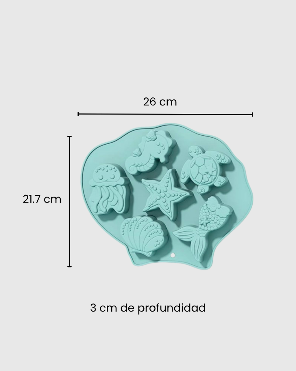 Molde de Silicona Figuras Marinas
