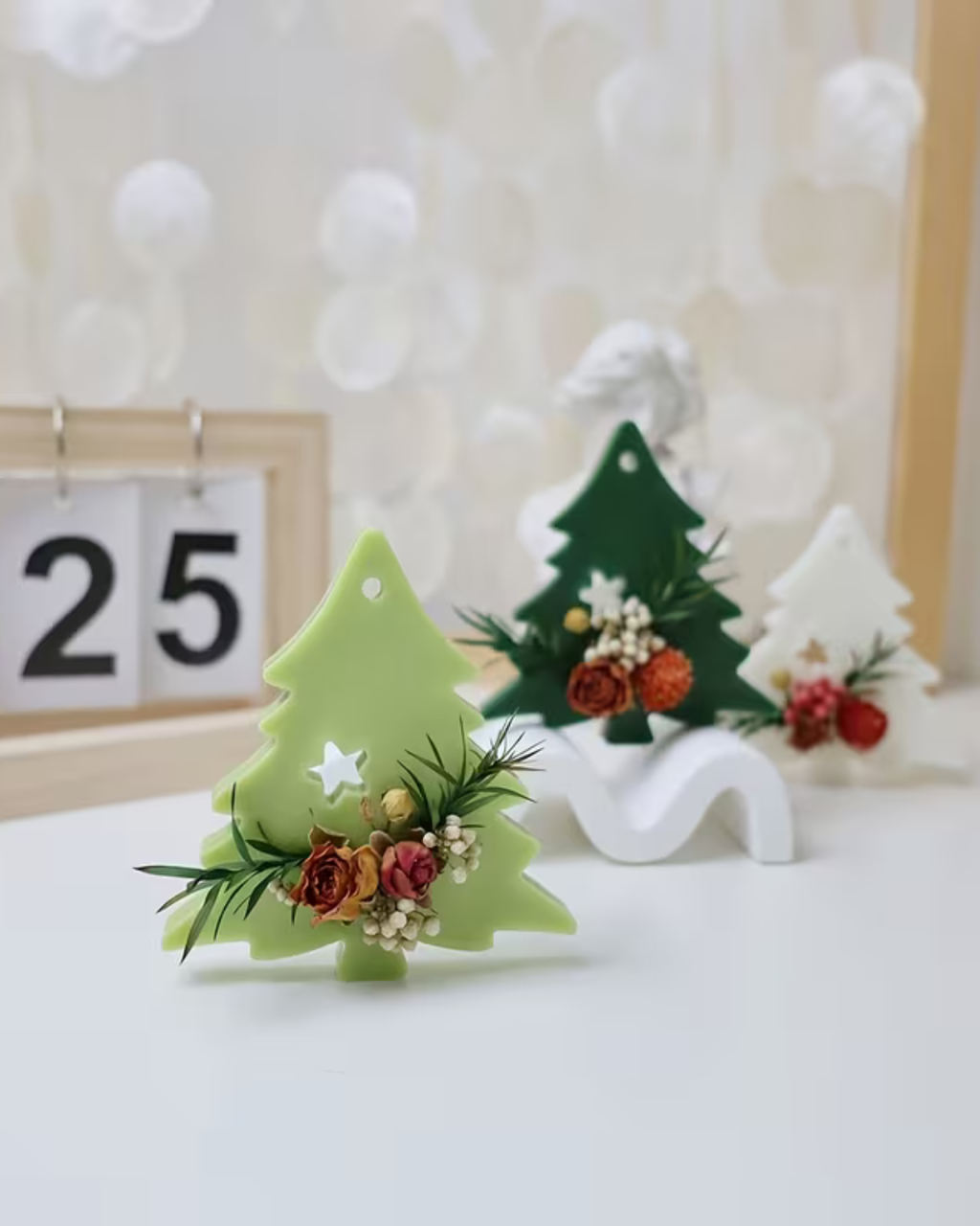 Molde de Silicona Árbol de Navidad x4