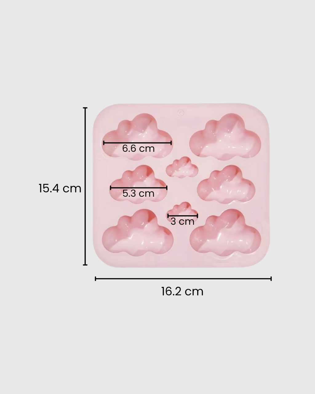 Molde de Silicona en Forma de Nube (8 cavidades)