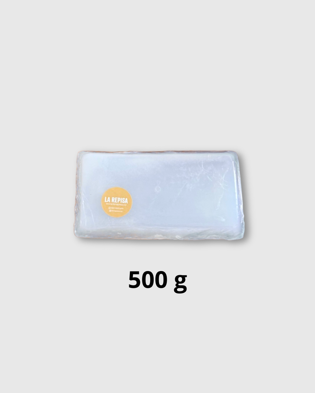 Base de Glicerina Transparente para Jabón Artesanal x 500 g