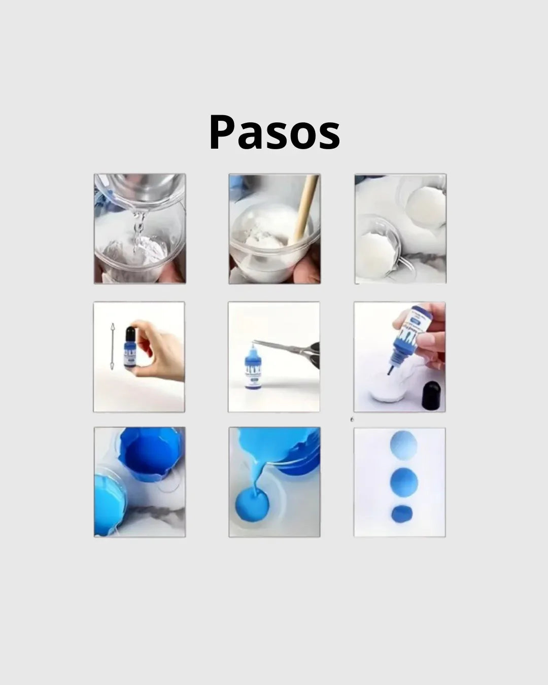 Set de 6 Pigmentos Líquidos para Resina y Yeso