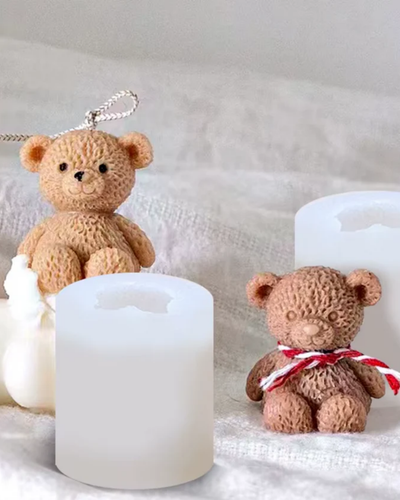 molde para hacer velas en forma de oso