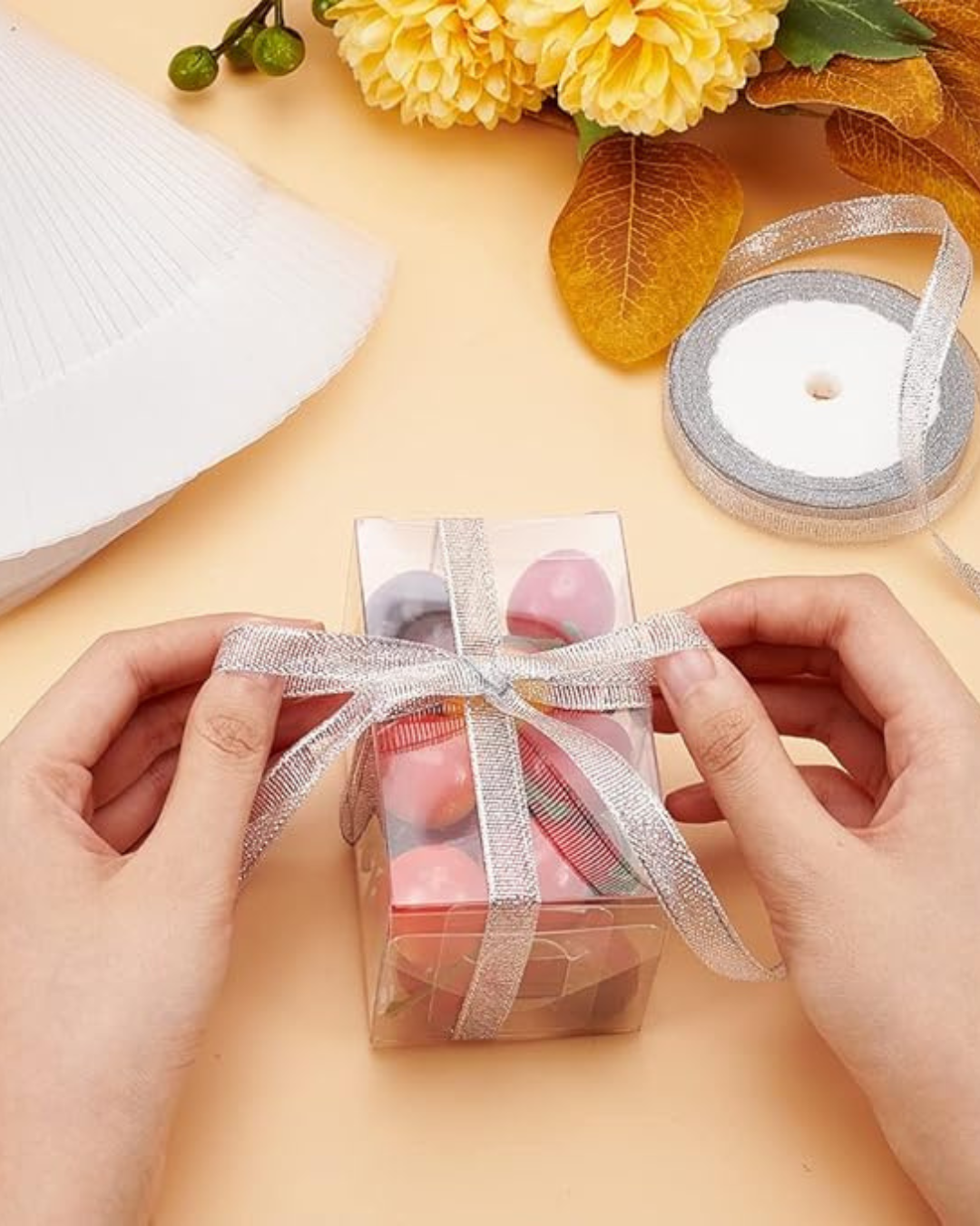 caja para empacar regalos, recordatorios, velas