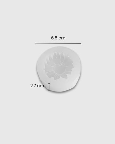 Molde de silicona flor con centro de corazón