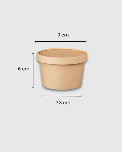 Contenedor 8oz con tapa de bamboo