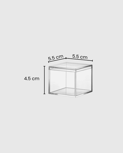 Caja acrílico 5.5x5.5x4.5