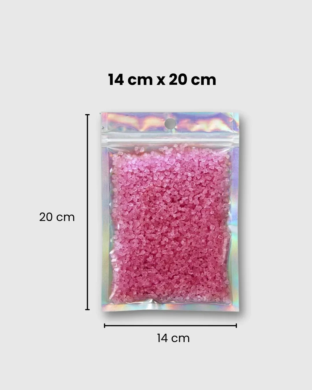 Bolsas Holográficas Resellables – Cierre Hermético Ziplock para Almacenamiento y Presentación