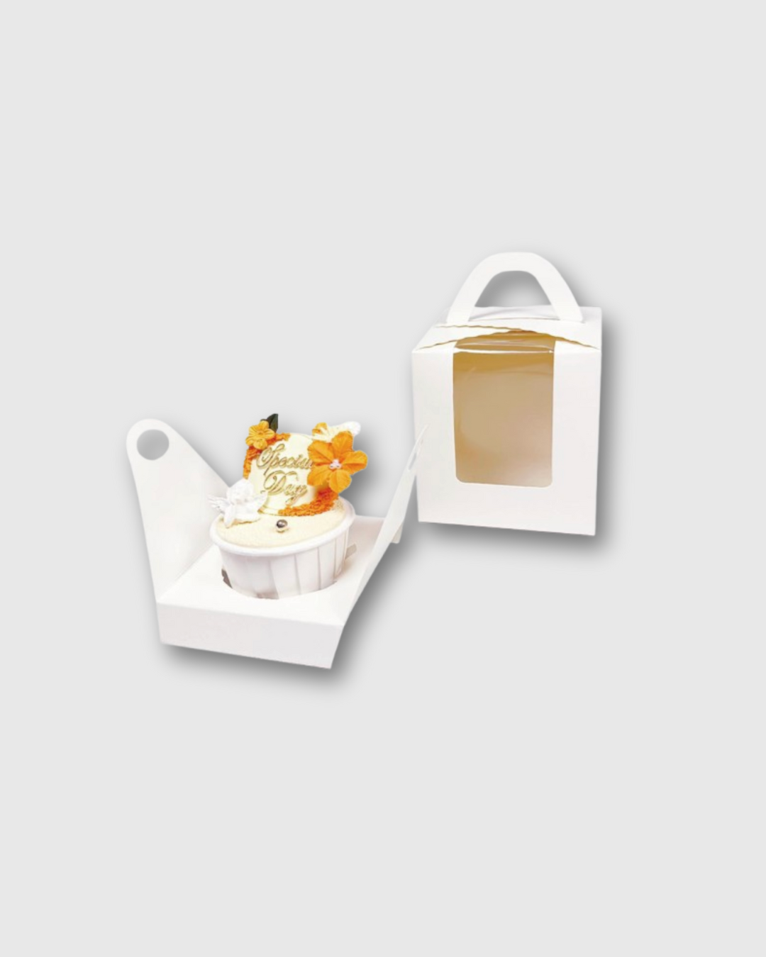 Cajas individuales para cupcakes con ventana 11x9x9
