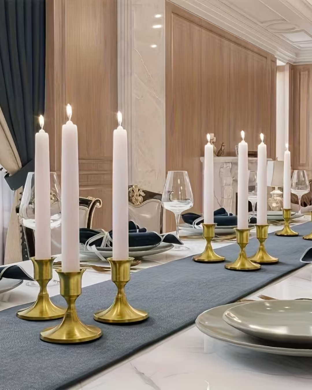 Portavelas Vintage de Latón