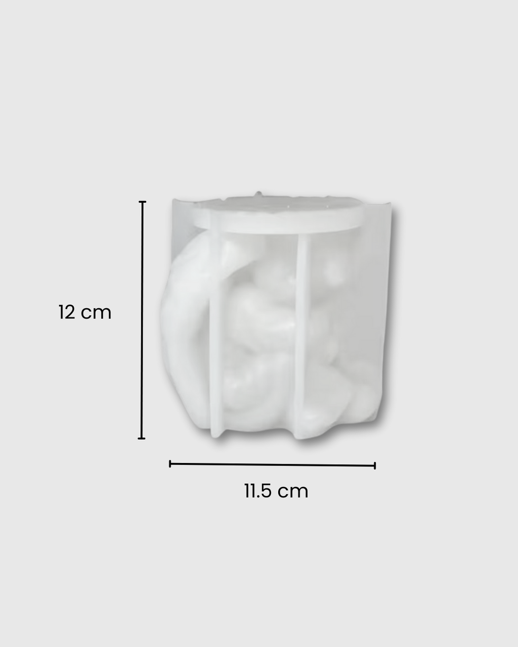 Molde de silicona en forma de ángel sentado