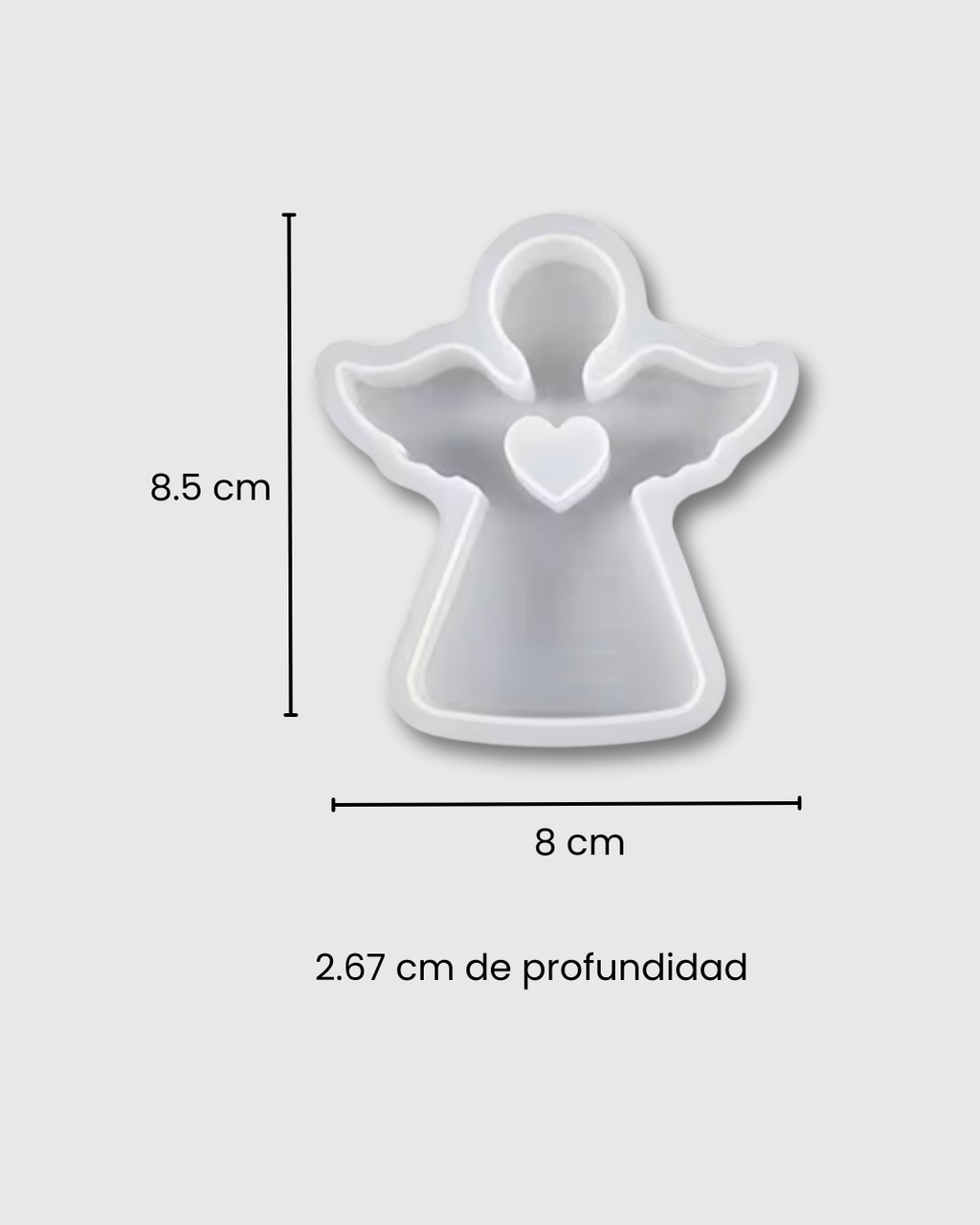 Molde de Silicona Ángel del Amor con Corazón