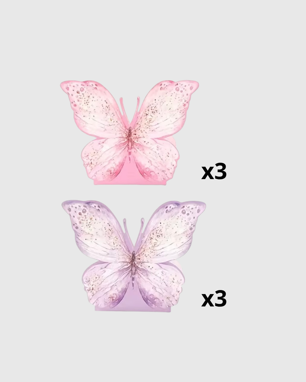 Paquete x6 Cajas de Regalo con Mariposas