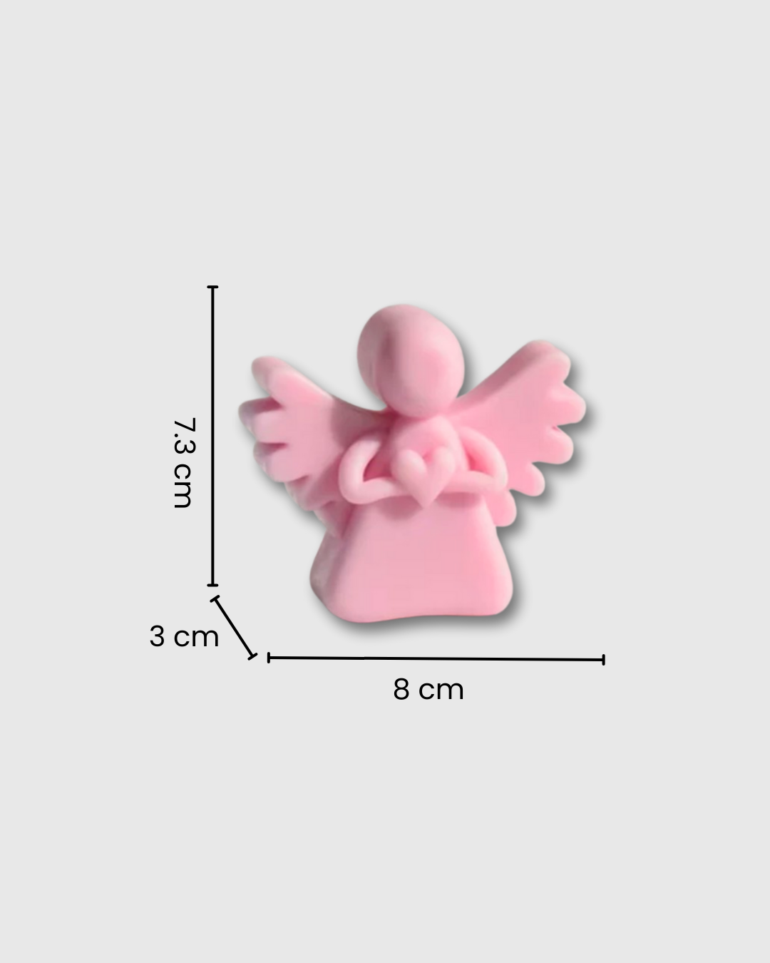 Molde de silicona con forma de angel con corazón