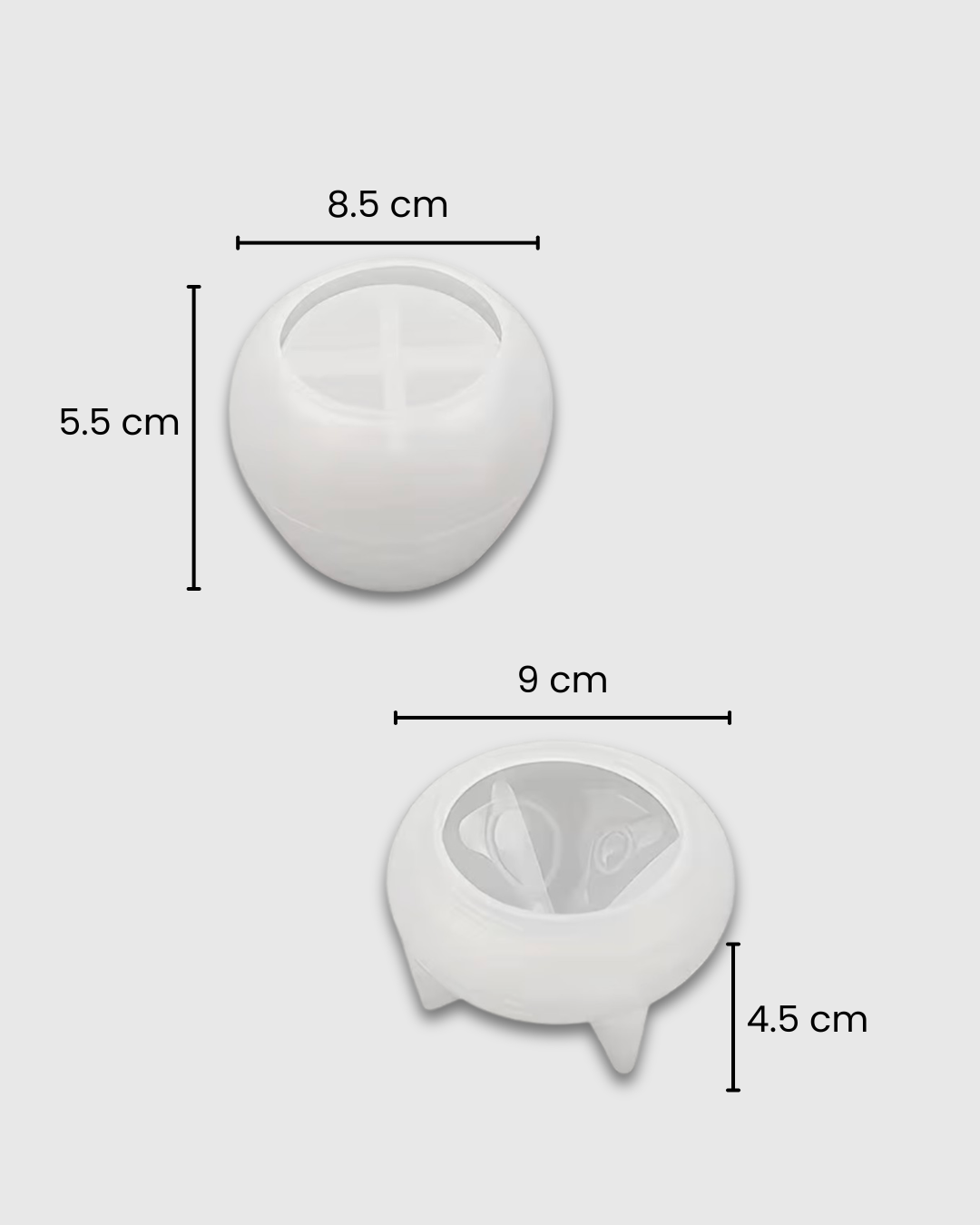 Molde de silicona de hongo con tapa