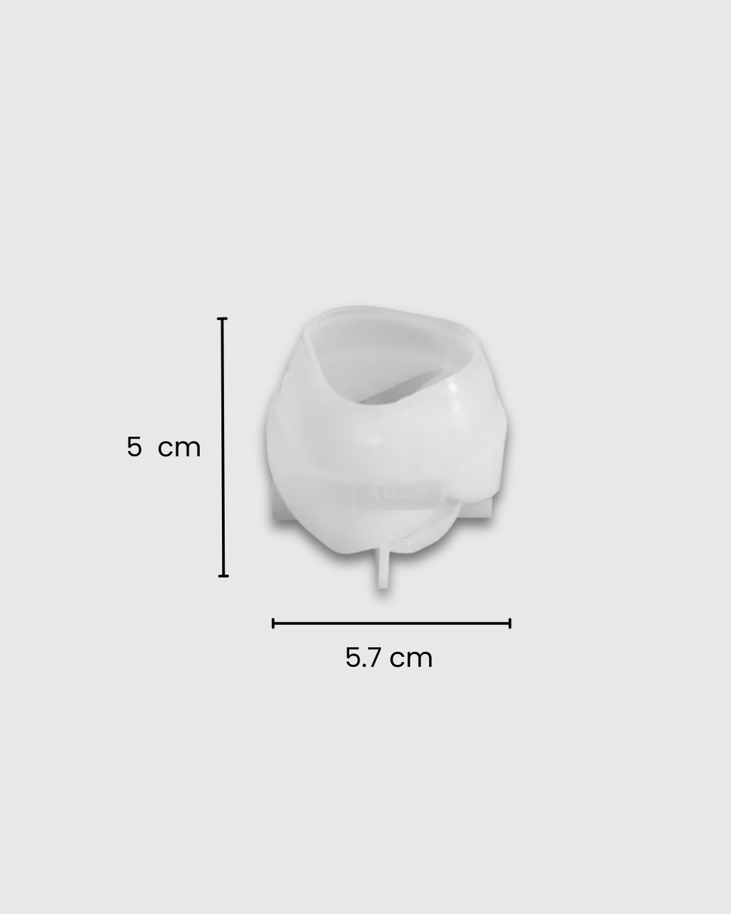 2 moldes de silicona en forma de rosa