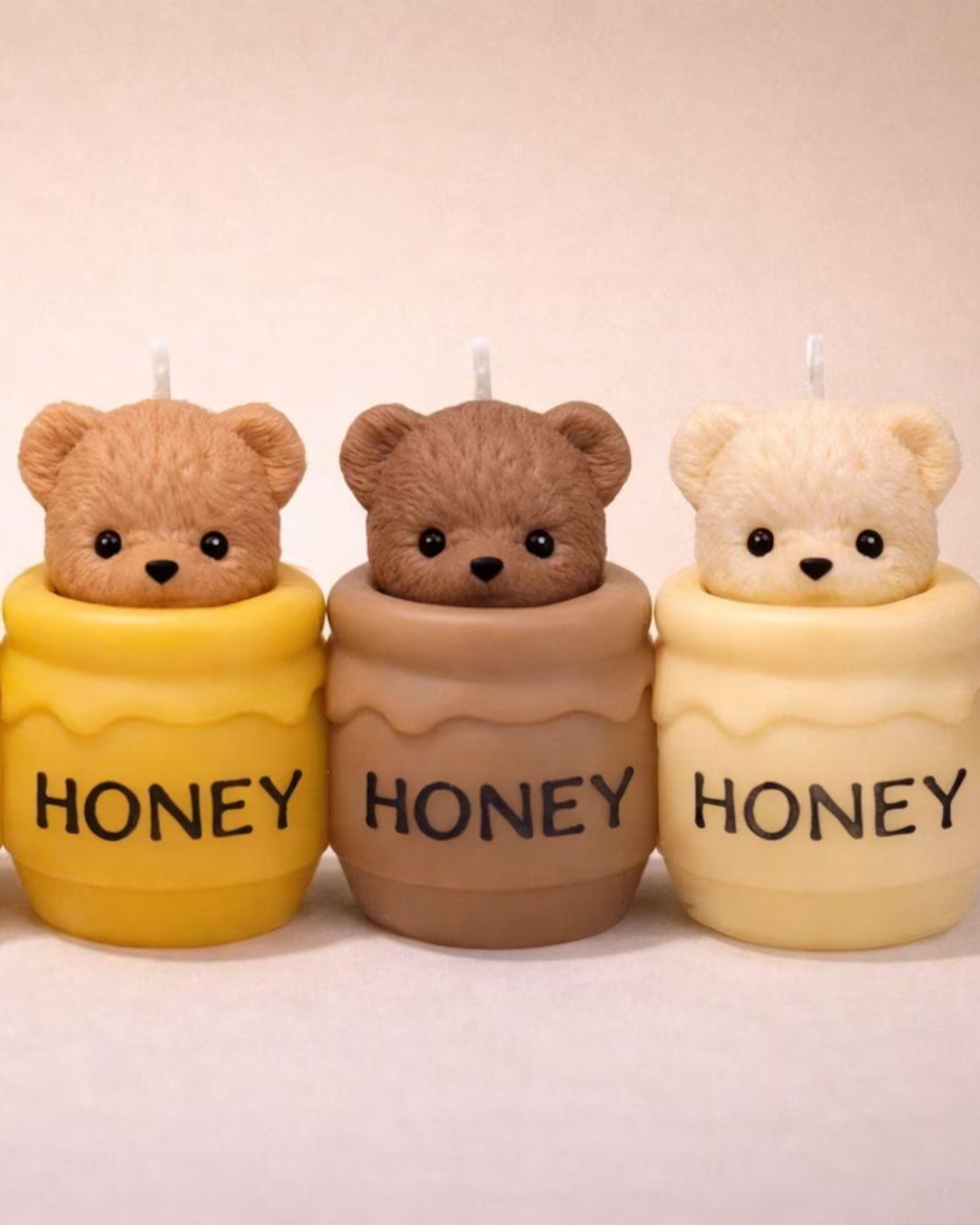 Molde de Silicona Cabeza de Oso + Tarro de Miel (2 en 1)