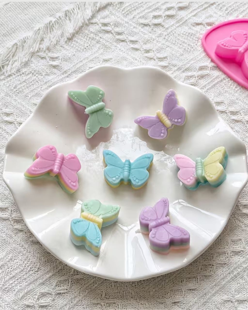 Molde de silicona en forma de mariposas pequeñas