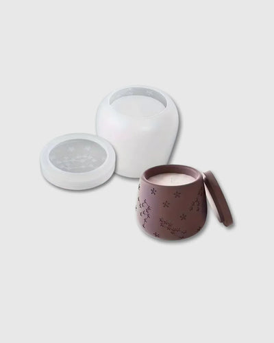 Molde de Silicona para Recipiente con Tapa – Diseño de Estrellas