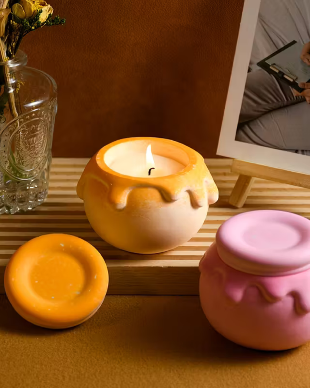 Molde de Silicona Tarro de Miel con Tapa