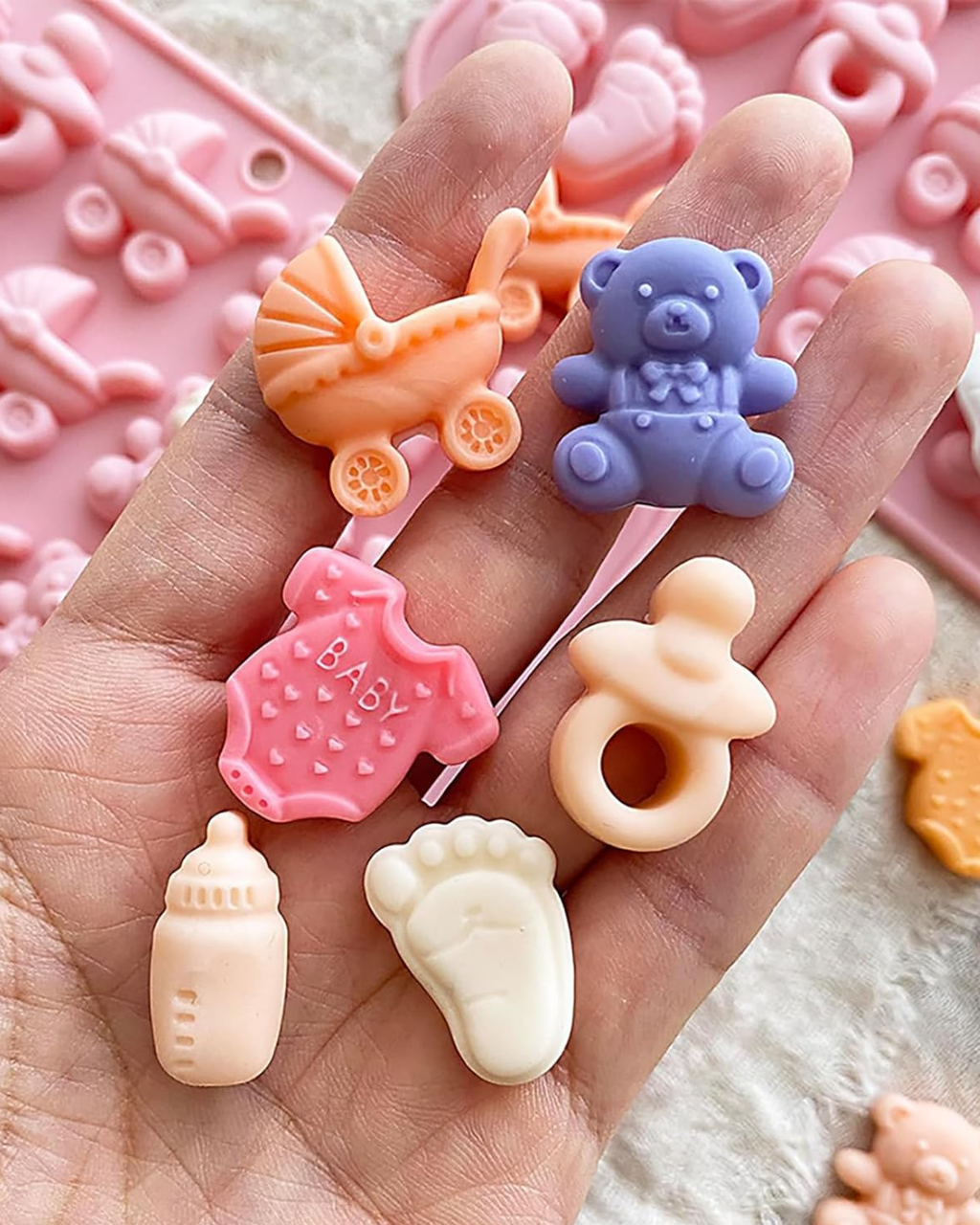 Molde de Silicona Figuras de Bebé