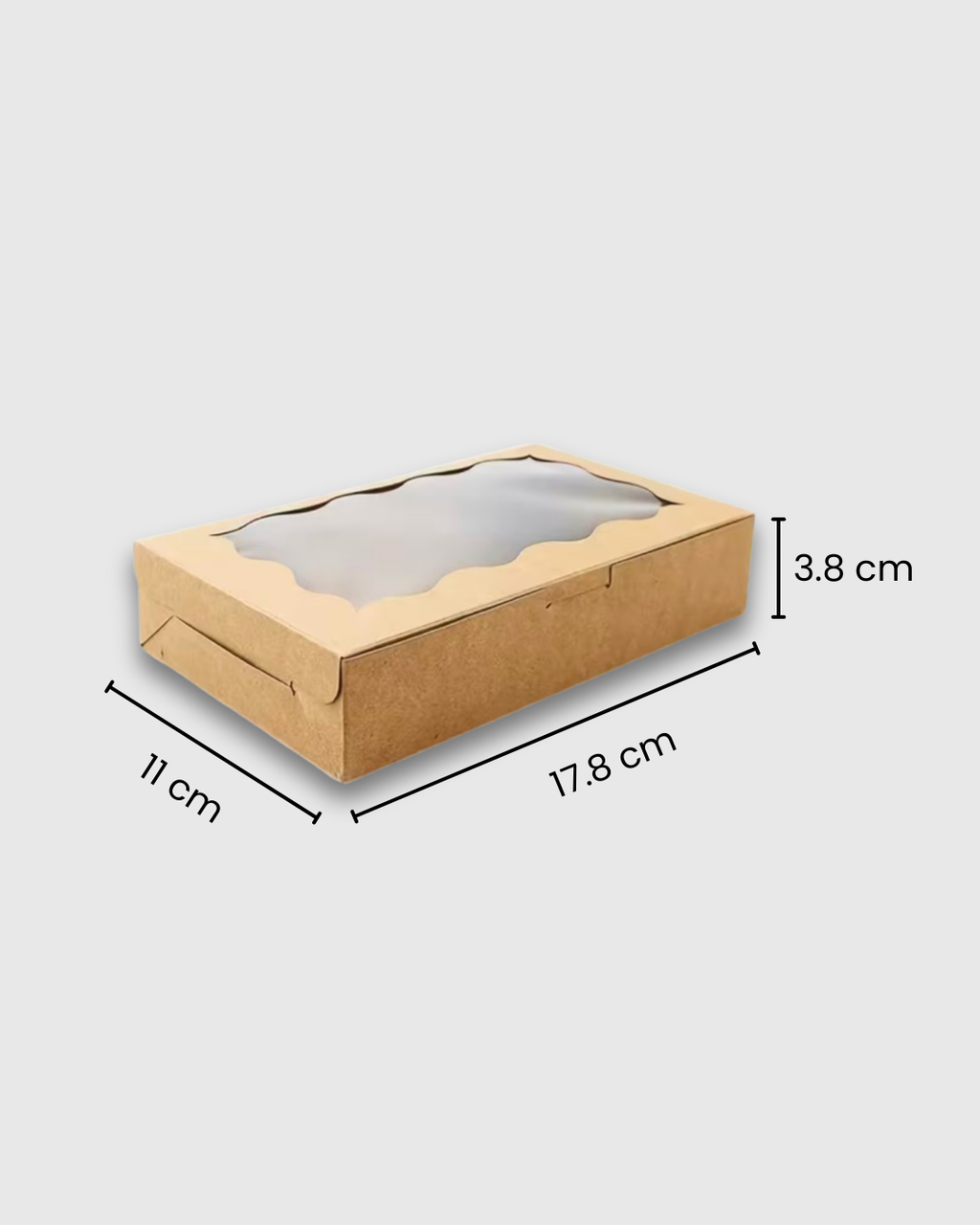 Caja kraft 17.8x11x3.8cm