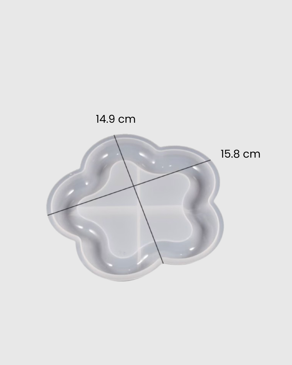 Molde de silicona bandeja en forma de flor
