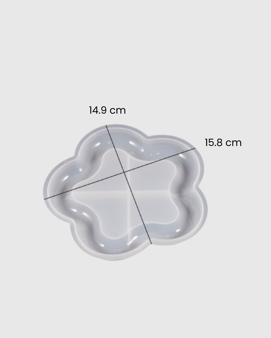 Molde de silicona bandeja en forma de flor