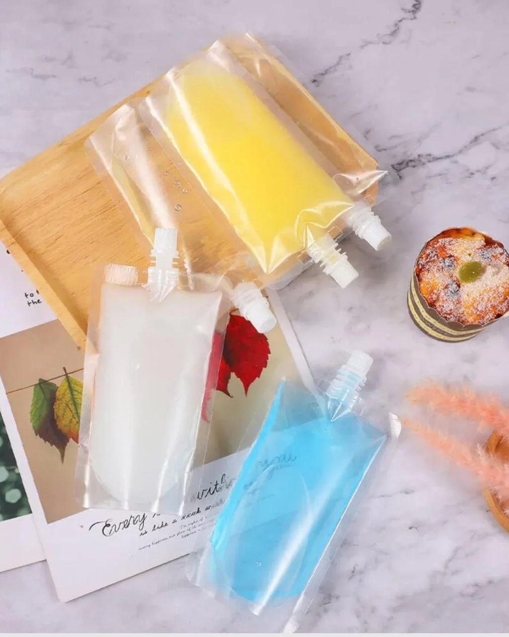 Bolsa Flexible 500 ml para Bebidas, Jugos y Wax Melt