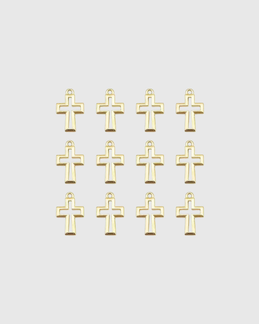 20 Mini Colgantes de Cruz