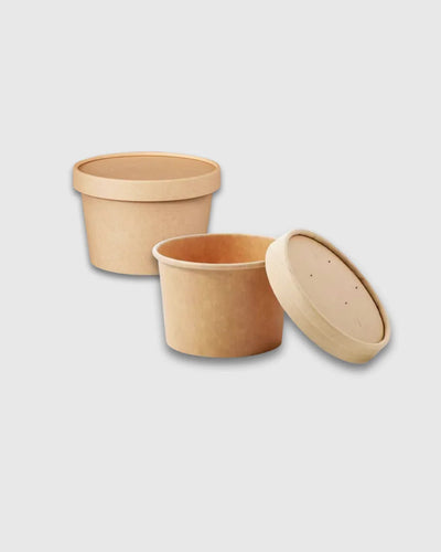 Contenedor 8oz con tapa de bamboo