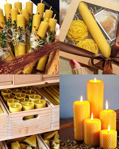 Hoja de Panal de Cera de Abeja Natural