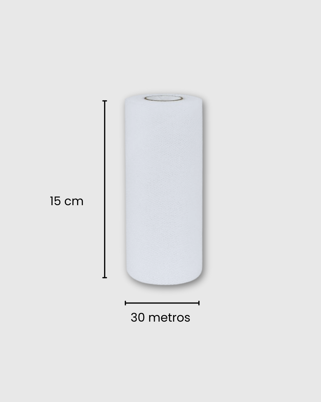 Rollo de tul 15 cm x 30 metros