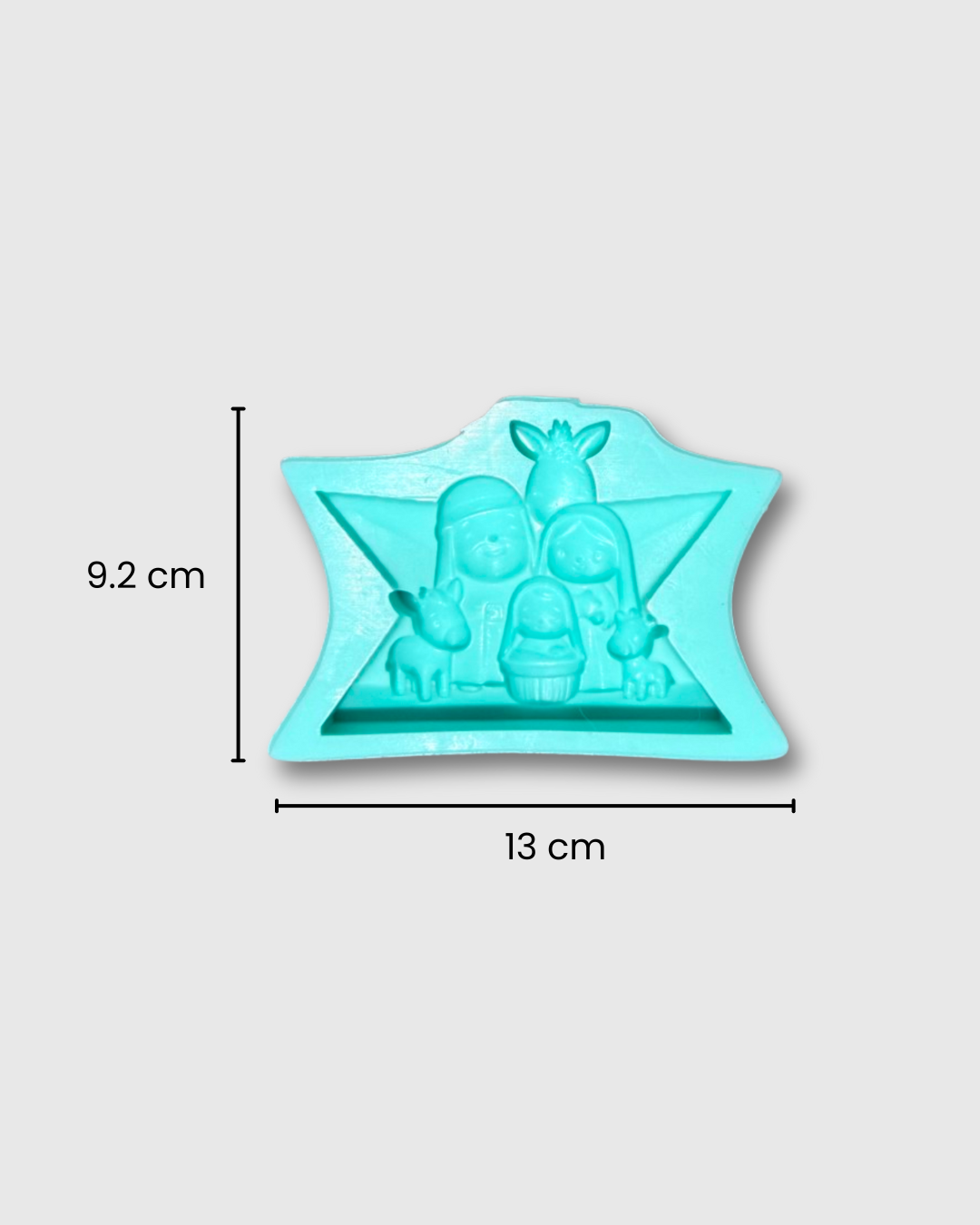 Molde de Silicona en Forma de Pesebre