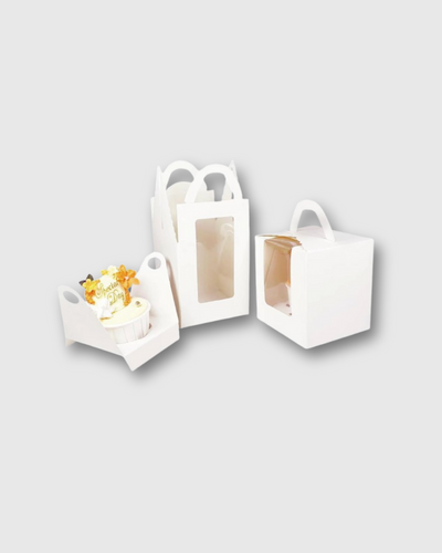 Cajas individuales para cupcakes con ventana 11x9x9