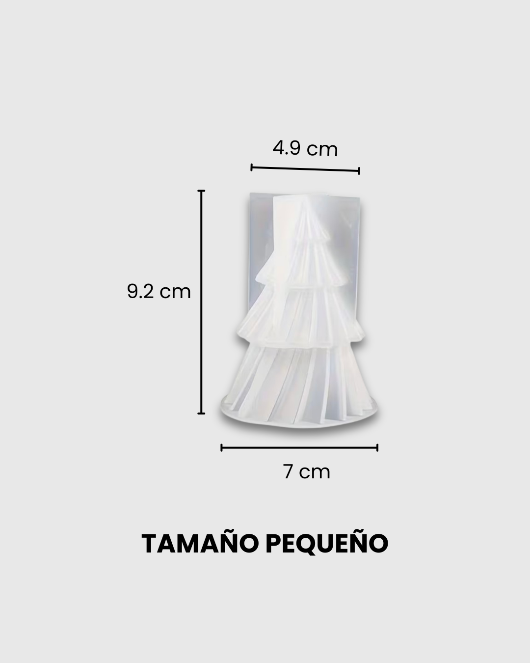 Molde de Silicona en forma de Árbol de Navidad Pequeño
