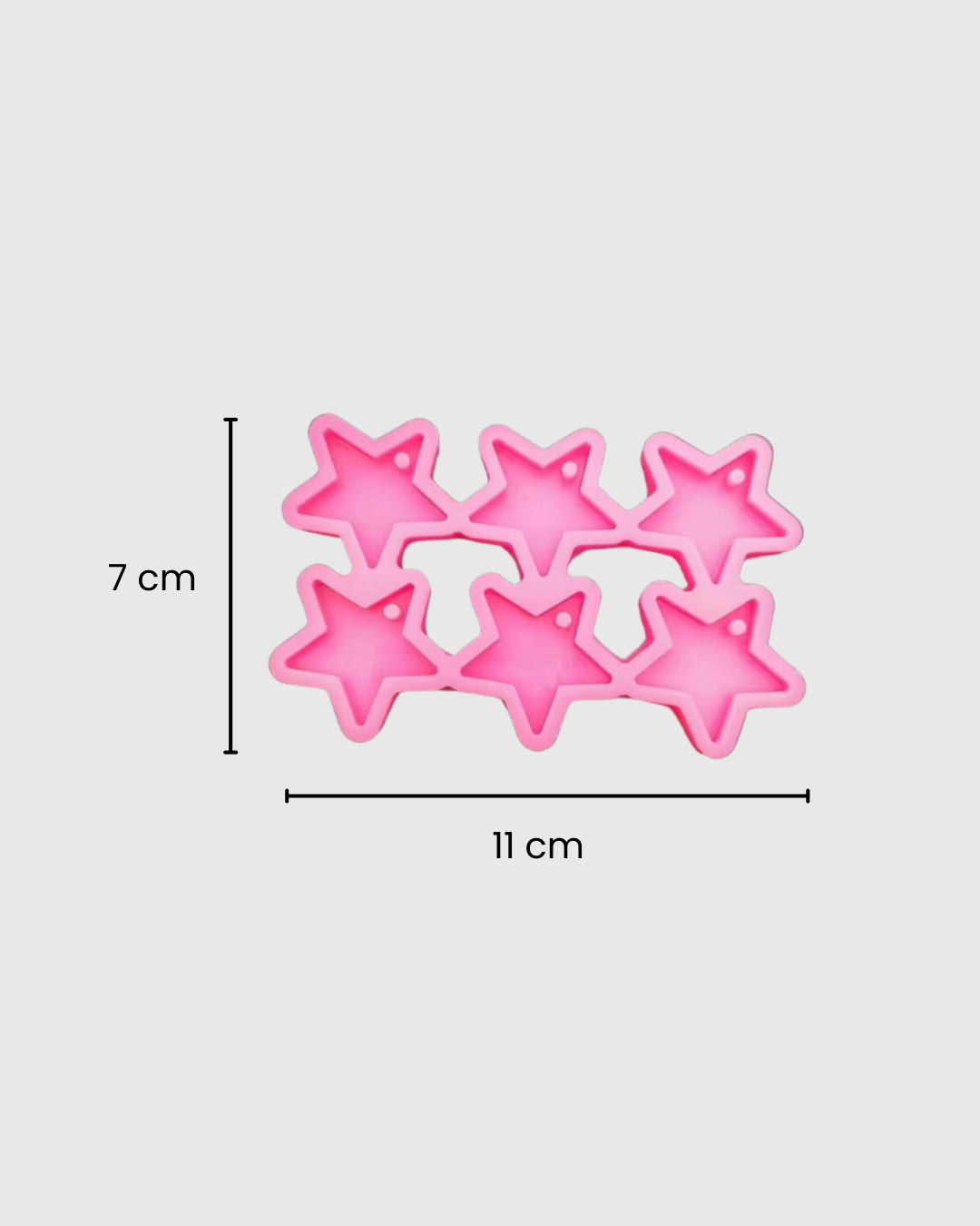 Moldes de Silicona para Manualidades de Estrellas 6-en-1