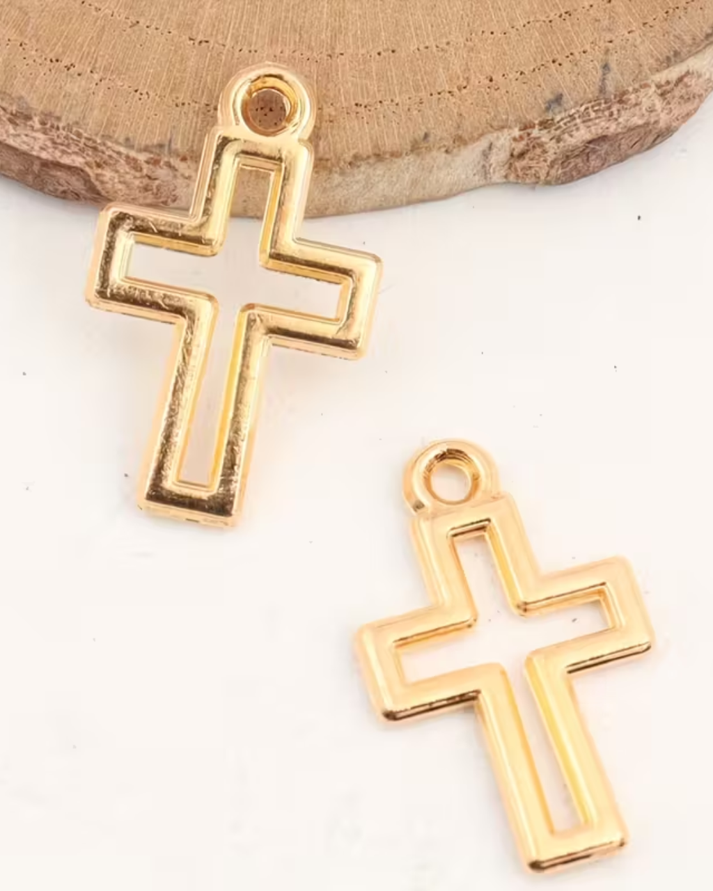 20 Mini Colgantes de Cruz