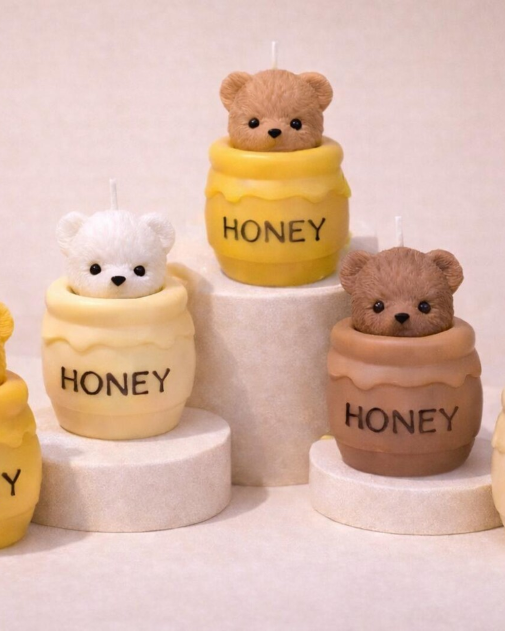 Molde de Silicona Cabeza de Oso + Tarro de Miel (2 en 1)