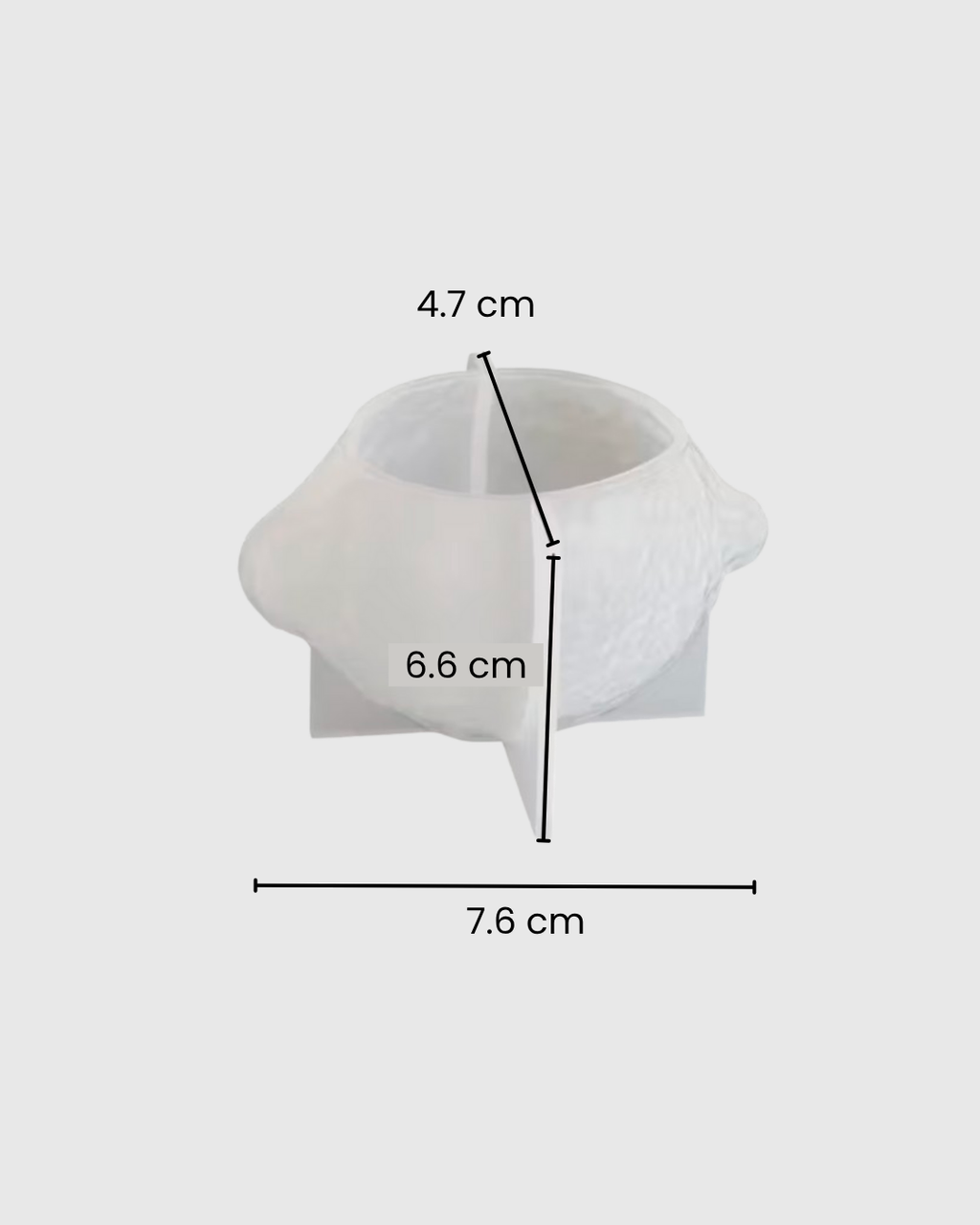 Molde de silicona en forma de limón