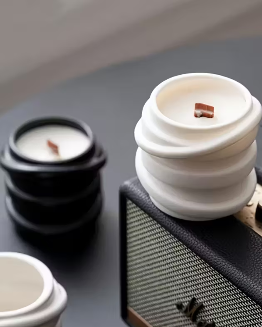 Molde de silicona en forma de recipiente irregular moderno