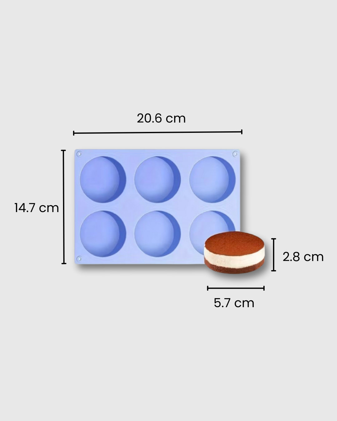 Molde de Silicona para Jabón y Muffins