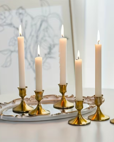 Portavelas Vintage de Latón