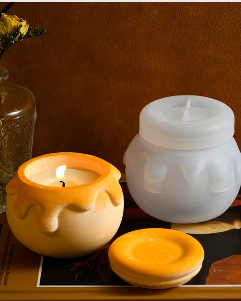 Molde de Silicona Tarro de Miel con Tapa