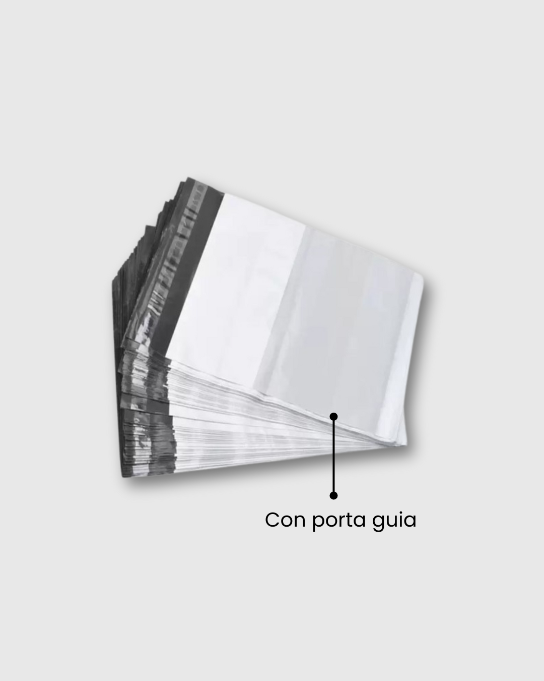 Bolsa para envío con porta guía 33+4x25x2.5