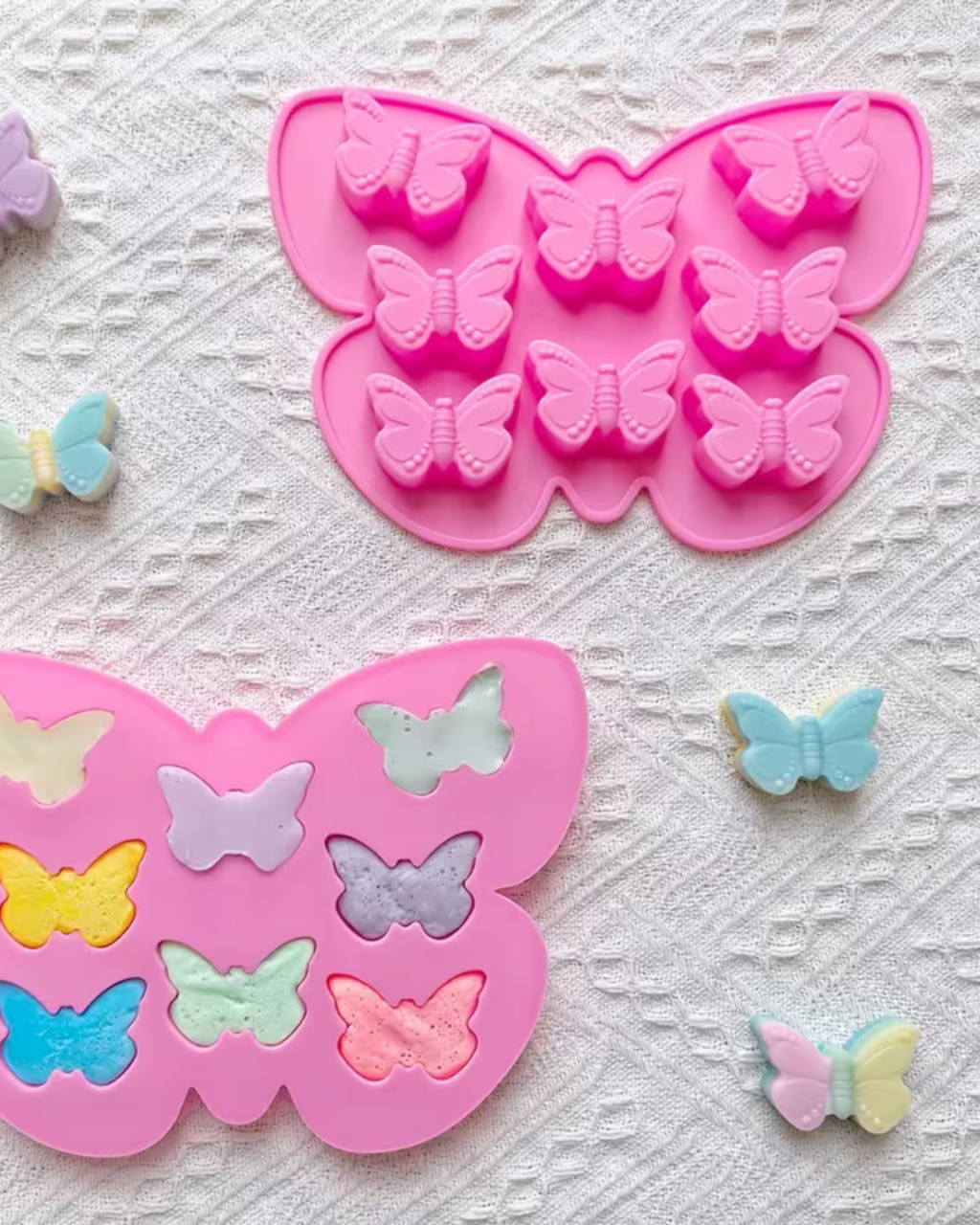 Molde de silicona en forma de mariposas pequeñas