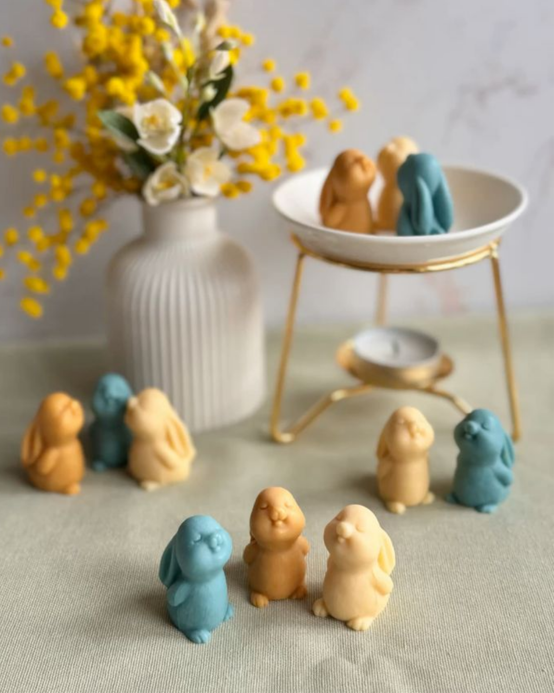 Molde de silicona en forma de conejo